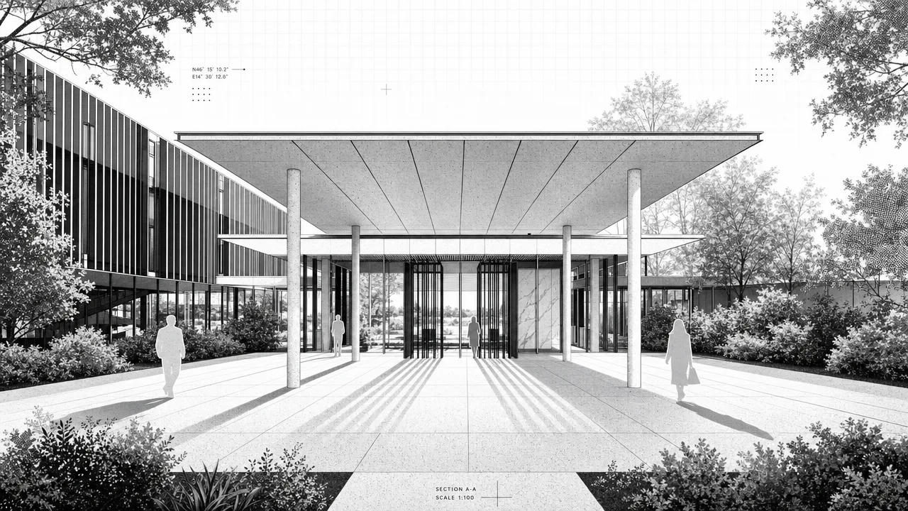 Entrance pavilion